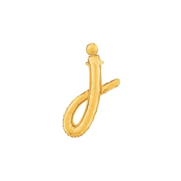 Script Letter Foil Balloons Gold - Image 10