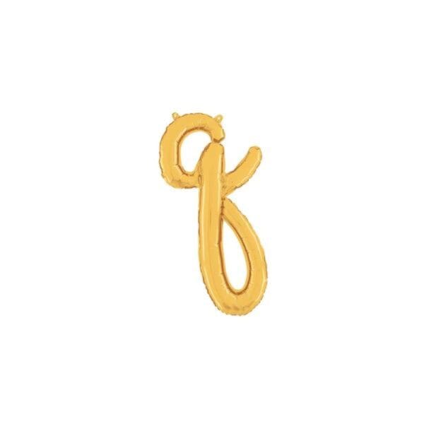Script Letter Foil Balloons Gold - Image 17