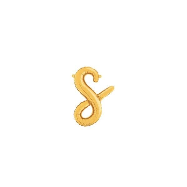 Script Letter Foil Balloons Gold - Image 19