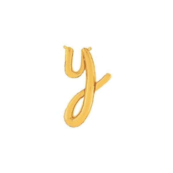 Script Letter Foil Balloons Gold - Image 25