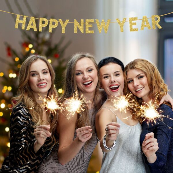 Happy New Year Garland (Gold) - Image 2