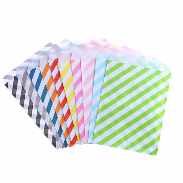Striped Party favor Candy Bags
