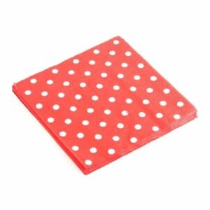 Red Polka Dots Paper Napkins