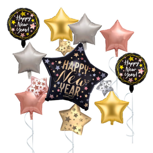 Happy New Year Starry Balloon Set