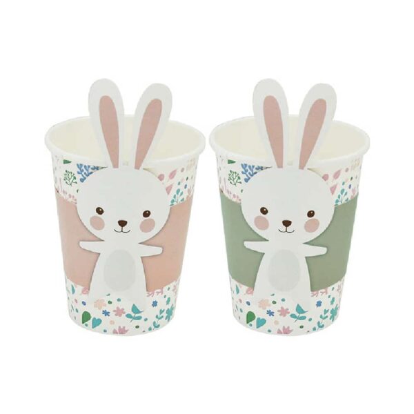 Bunny Shaped Cups- Pack of 8