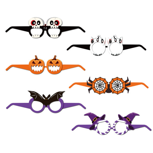 Halloween Paper Eyeglasses Set