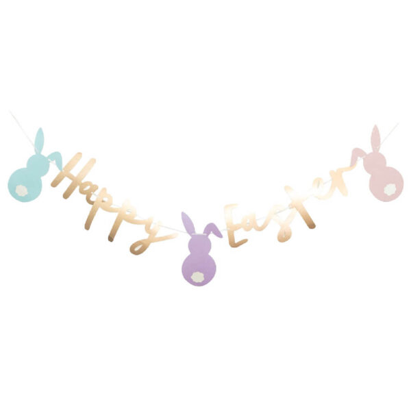 Rose Gold Happy Easter Banner