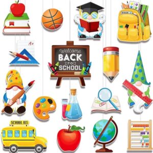 32-Piece Back to School Cut-Outs Set with Glue Dots for Classroom Decoration