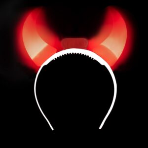 Devil Ear Glow Horn Headband