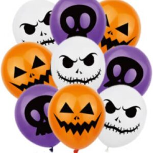 Spooky Halloween Latex Balloon- Set of 9