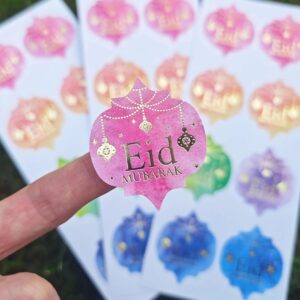Dazzling Foil Eid Mubarak Stickers