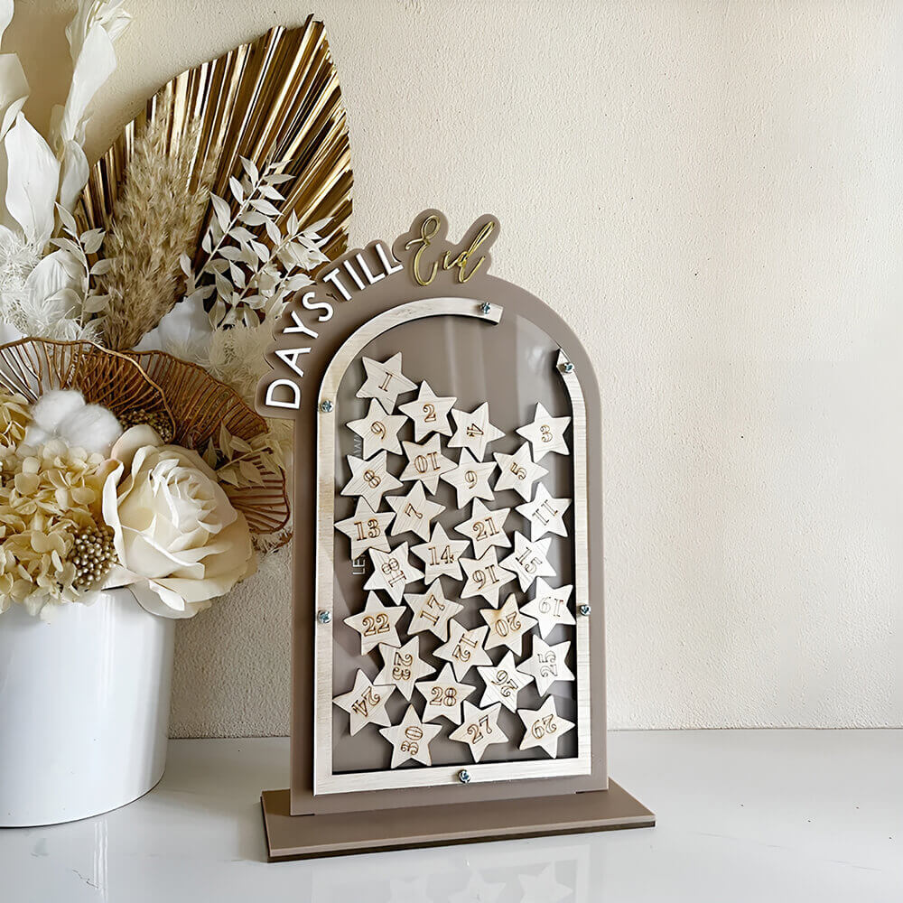 Arched Ramadan Dropbox Countdown Calendar and Eid Jar