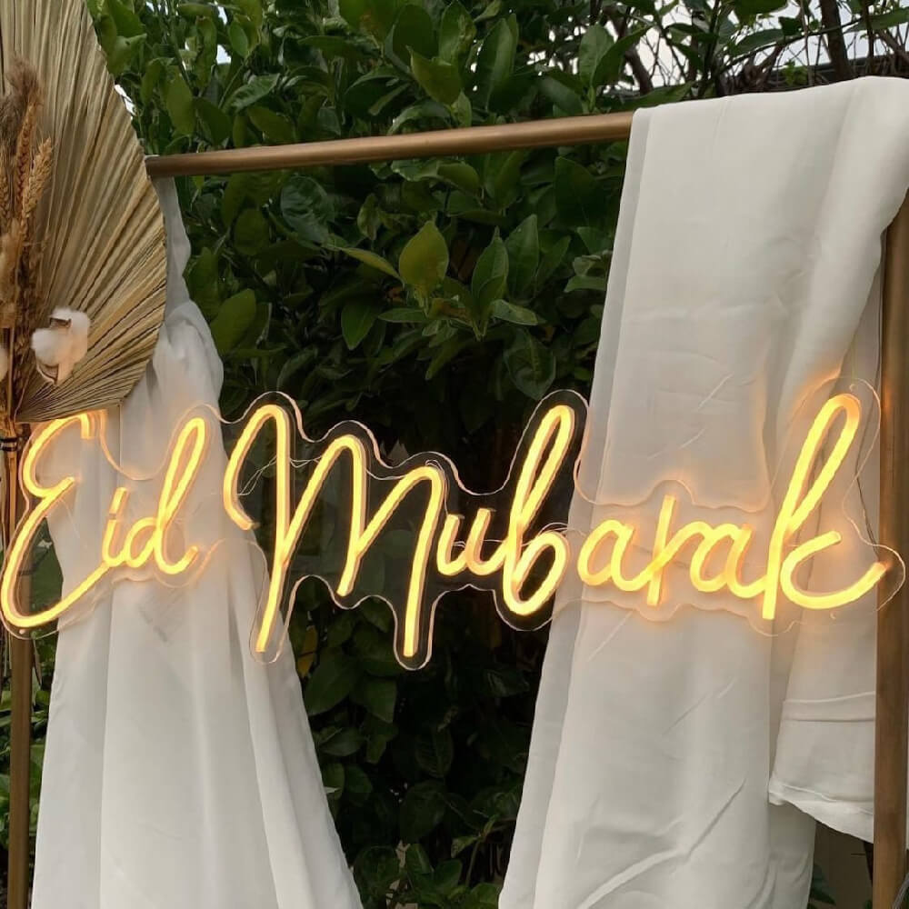 Eid Mubarak Neon LED Light Signboard