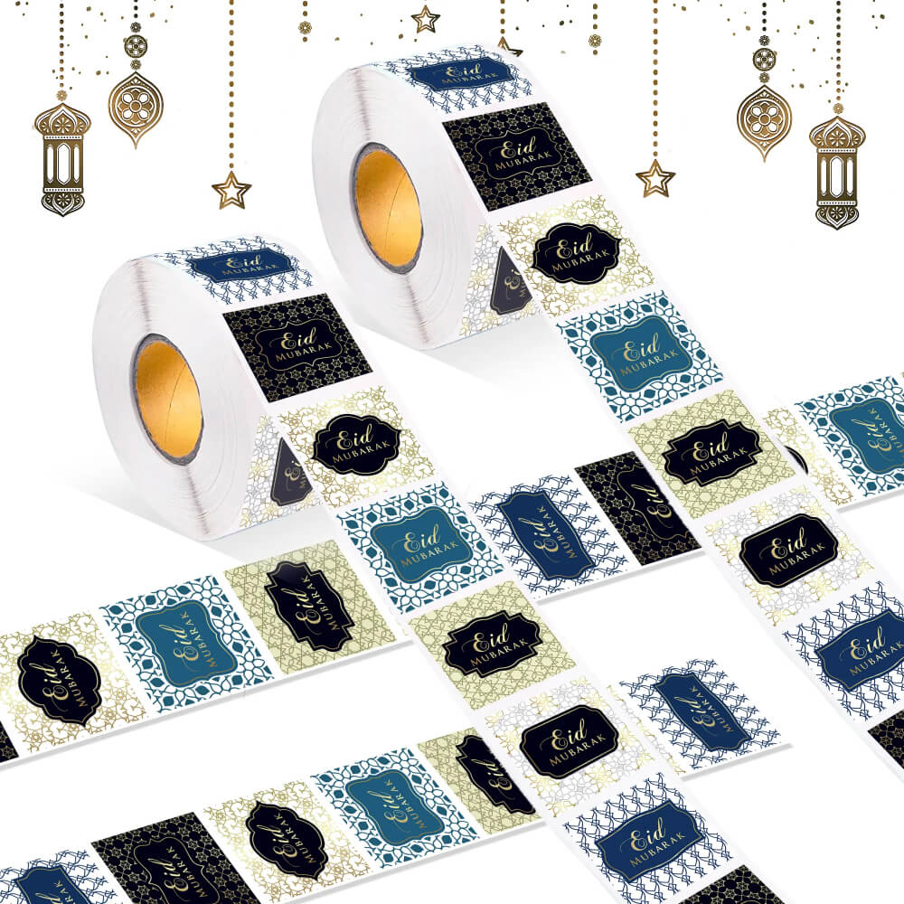 Eid Mubarak Square Stickers
