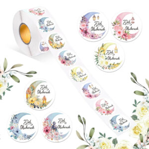 Floral Eid Mubarak Stickers