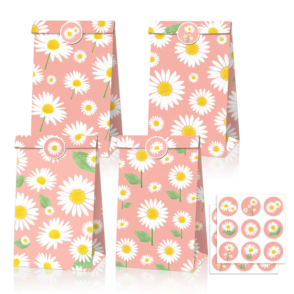 Daisy Floral Paper Gift Bags