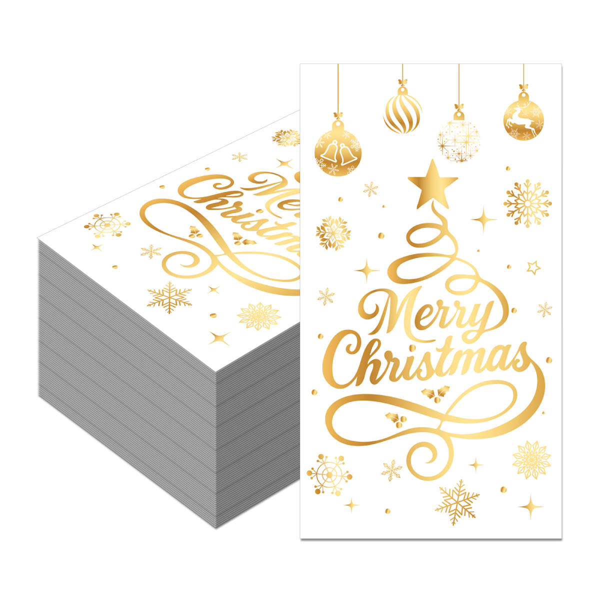 Merry Christmas Paper Napkins- 20 Pcs
