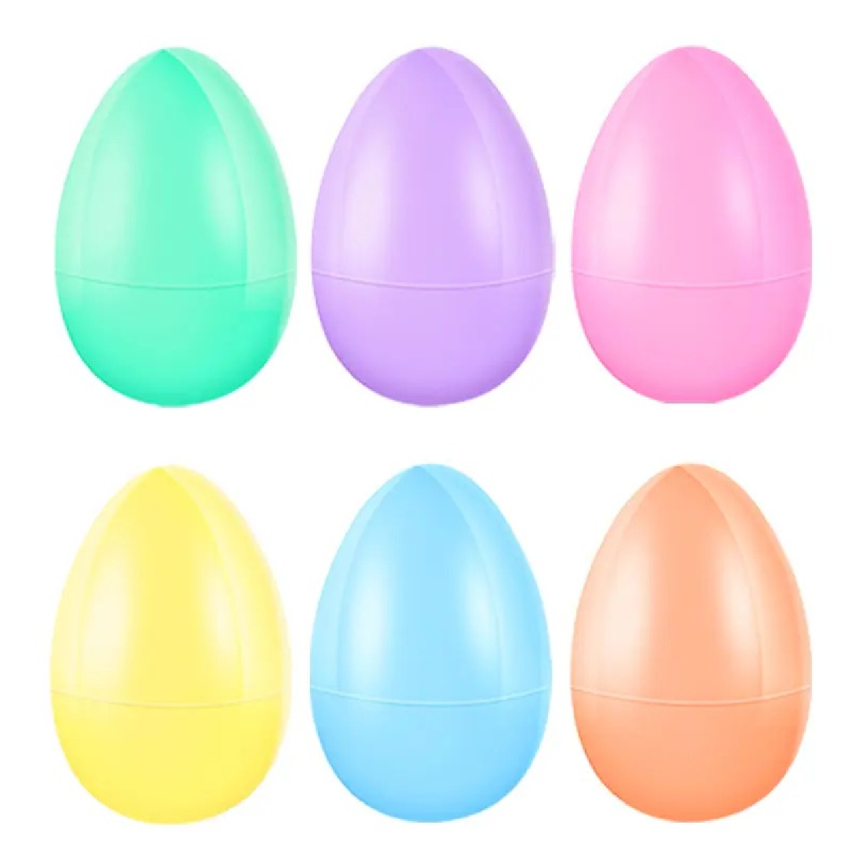 Multicolor Fillable Easter Eggs- 12 Pcs