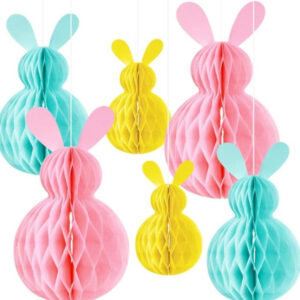 Hanging Bunny Shaped Honeycomb- 3 Pcs