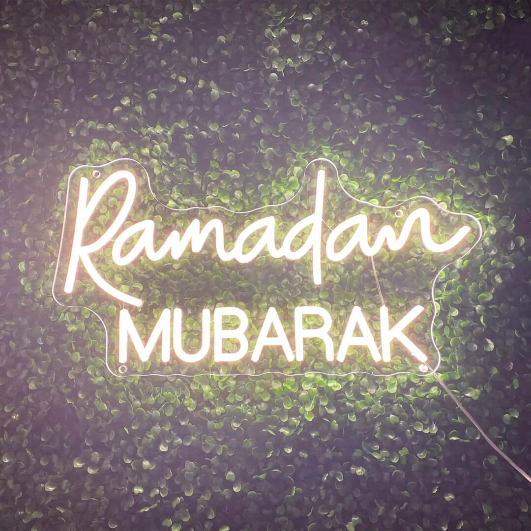 Ramadan Mubarak Neon LED Light Signboard
