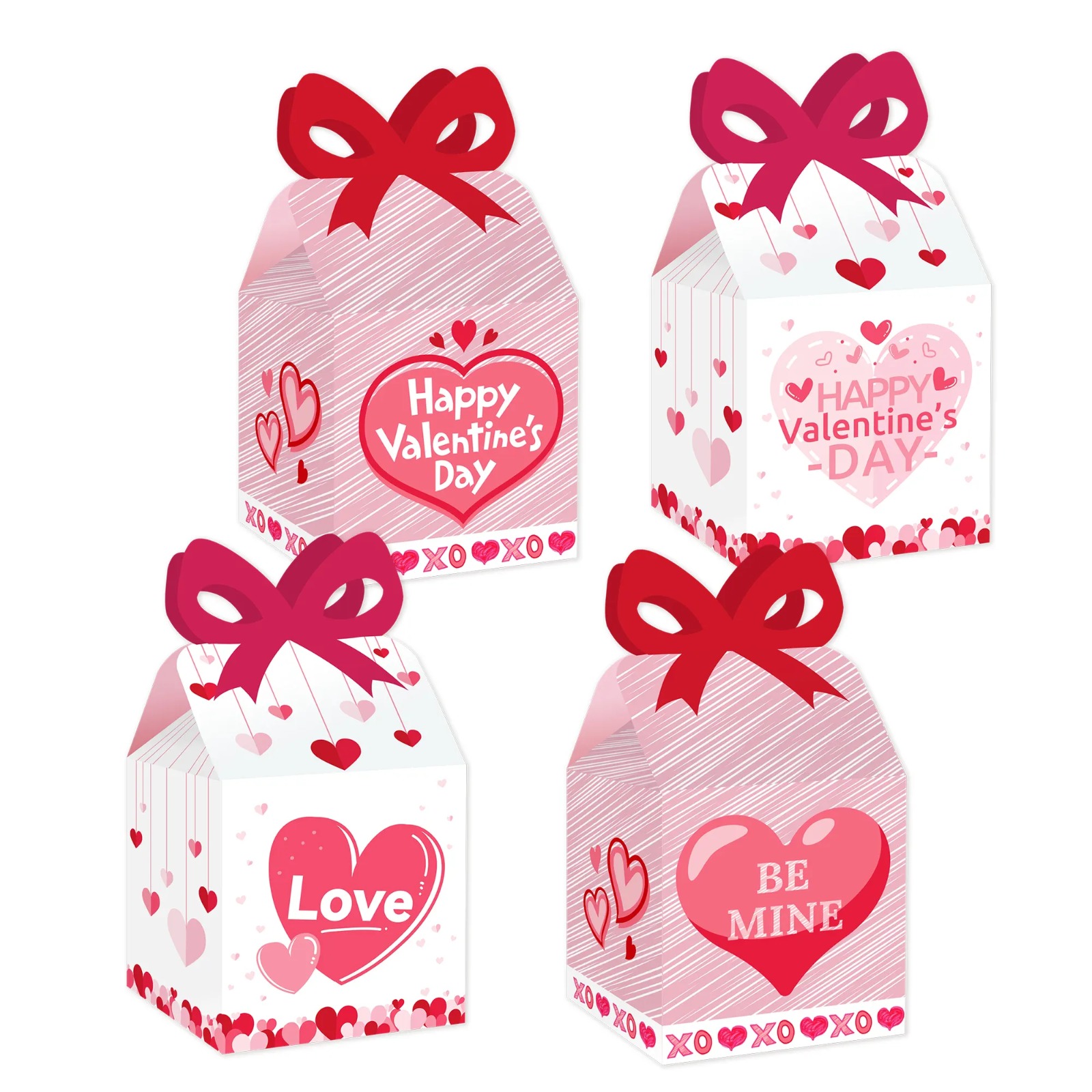 Love Be Mine Valentine’s Day Party Favor Box- Set of 12
