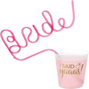 Bachelorette Party Bride Straw
